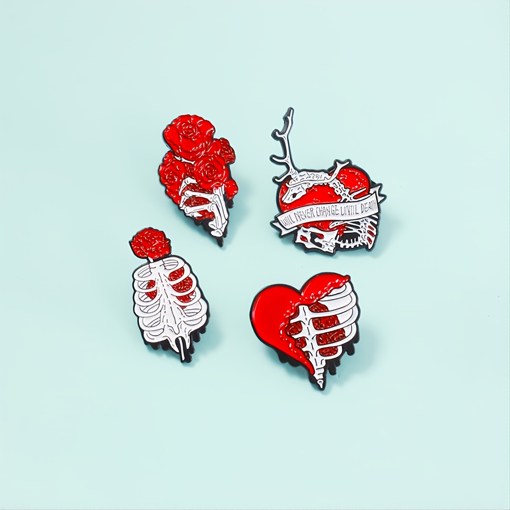 Skull Head Skull Heart Maxi Flower Tube Knit Emblem Women's Accessories